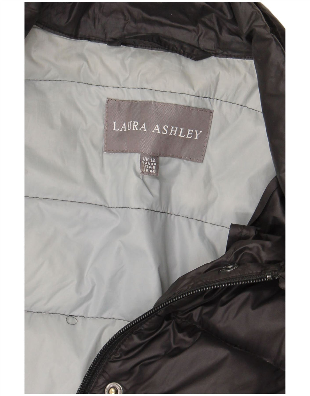 Laura Ashley Womens Padded Jacket UK 12 Medium Black