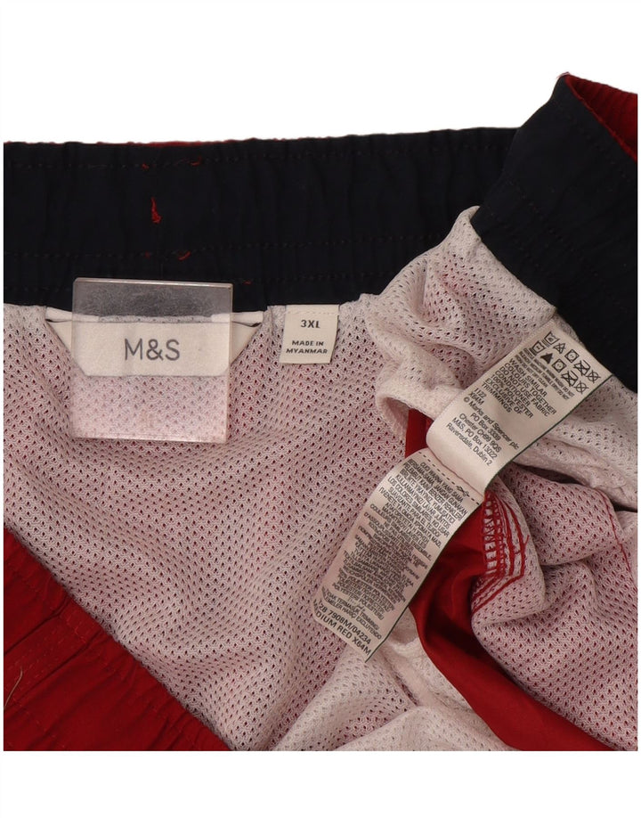 Marks & Spencer Mens Swimming Shorts 3XL  Red Polyester