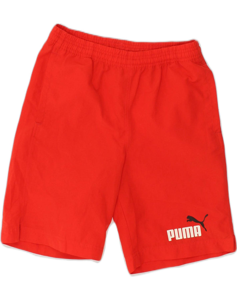 PUMA Boys Sport Shorts 11-12 Years Red | Vintage Puma | Thrift | Second-Hand Puma | Used Clothing | Messina Hembry 