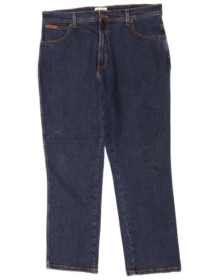 Wrangler Mens Straight Jeans W36 L30 Blue