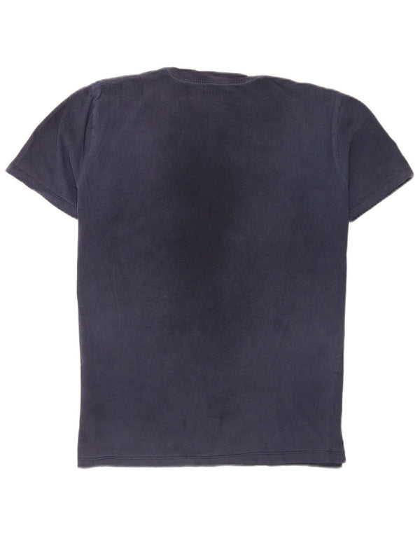 Jack & Jones Mens T-Shirt Top XL Navy Blue Cotton