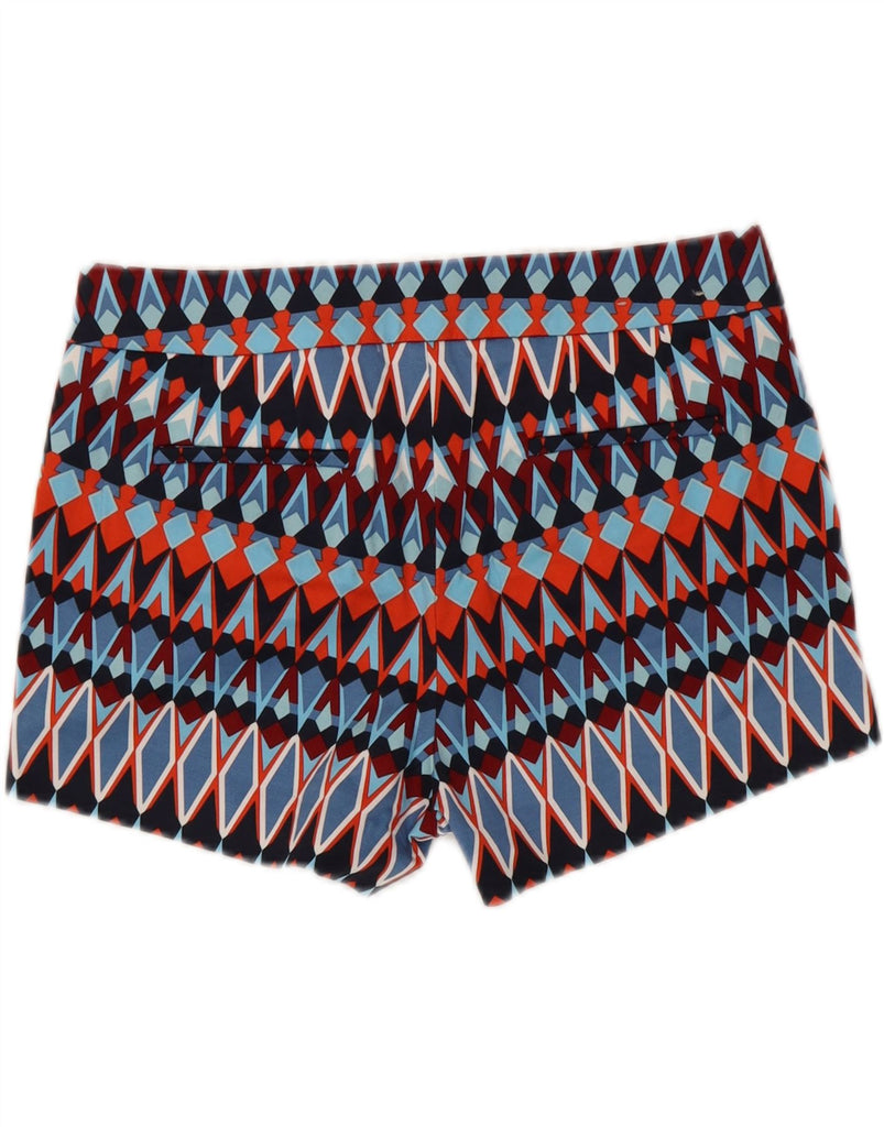 J. CREW Womens Chino Shorts US 6 Medium W33  Blue Geometric Cotton Vintage J. Crew and Second-Hand J. Crew from Messina Hembry 