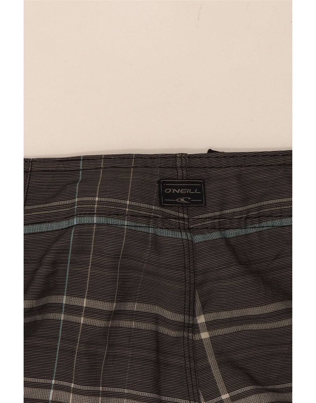 O'NEILL Mens Swimming Shorts Large  Grey Striped Vintage O'Neill and Second-Hand O'Neill from Messina Hembry 