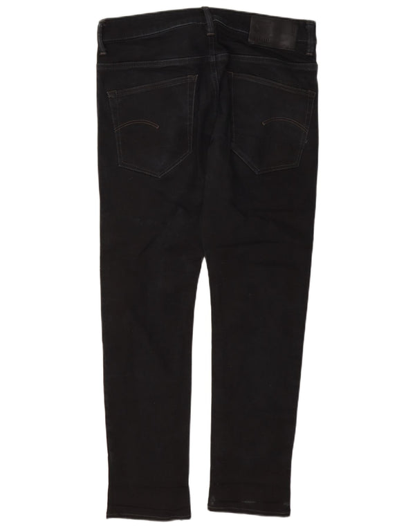G-Star Mens 3301 Slim Jeans W32 L30 Navy Blue Cotton
