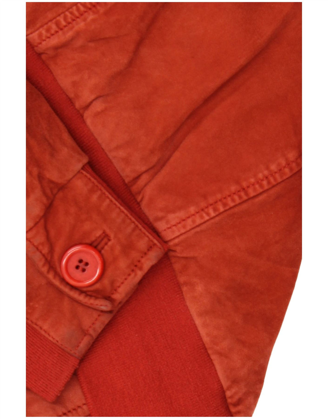 OTTO KERN Mens Suede Bomber Jacket IT 56 3XL Red Leather
