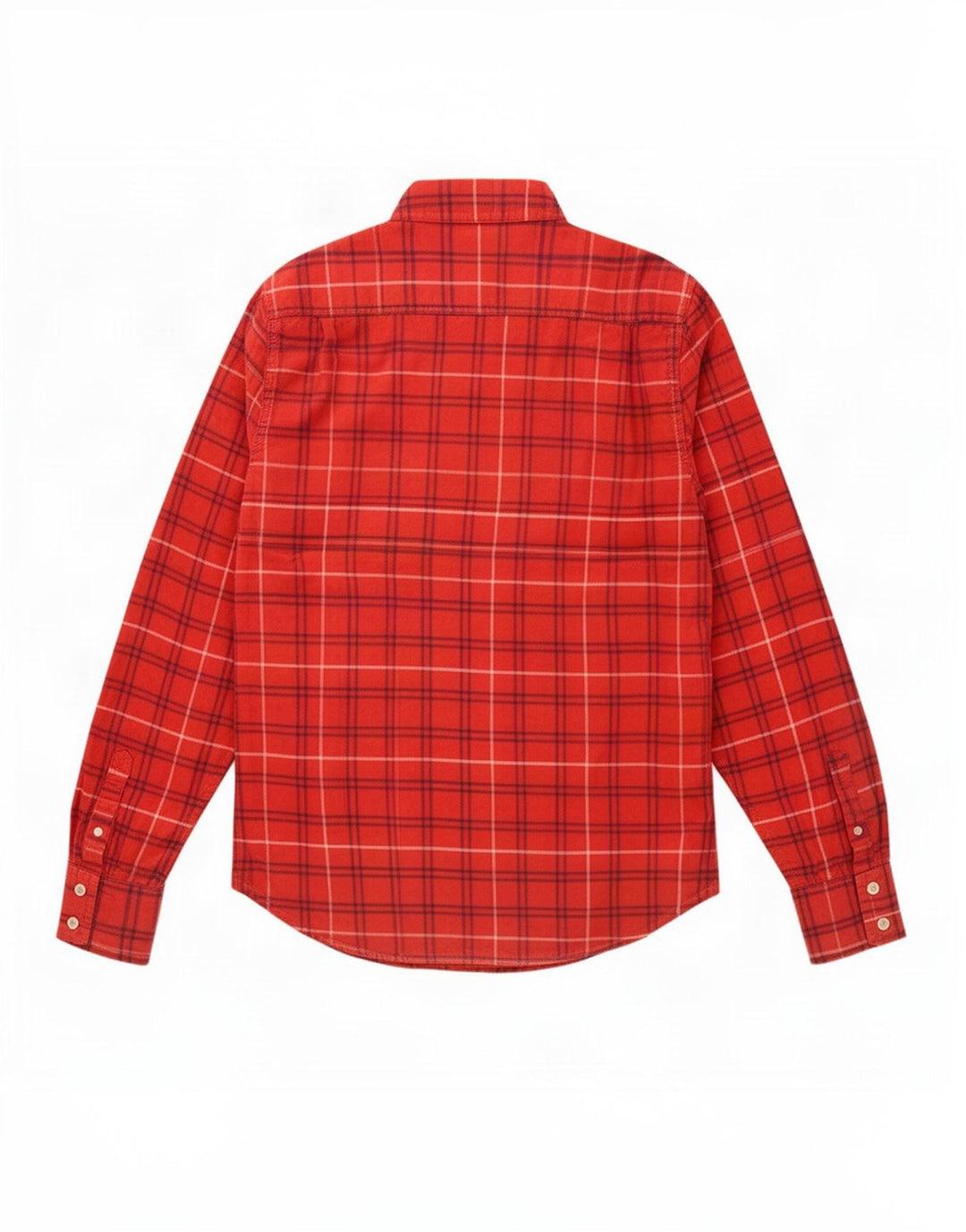 Superdry Mens Flannel Shirt Large Red Check Cotton