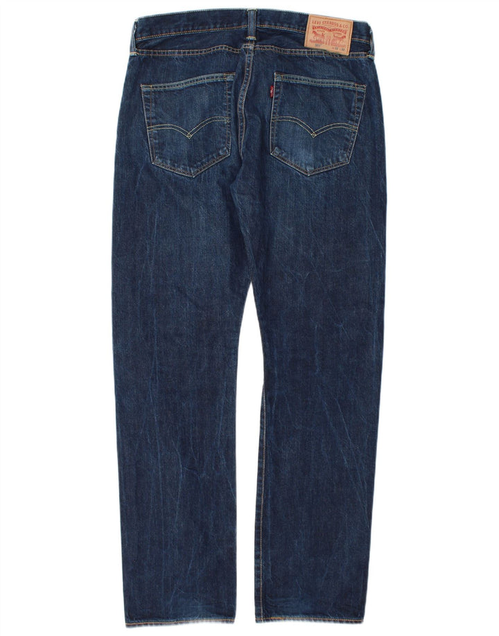 Levi's Mens 501 Straight Jeans W32 L32 Blue Cotton