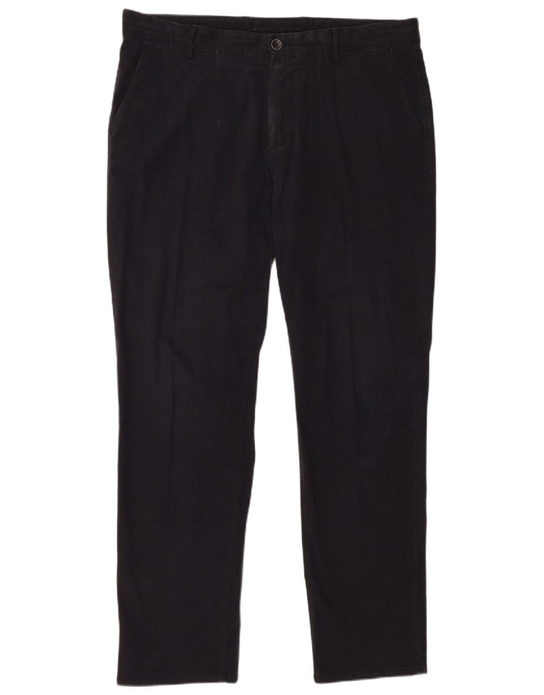 MASSIMO DUTTI Mens Regular Fit Chino Trousers EU 44 Large W34 L31 Black