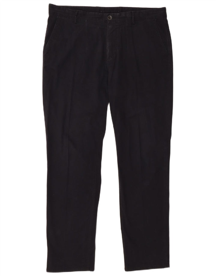 MASSIMO DUTTI Mens Regular Fit Chino Trousers EU 44 Large W34 L31 Black