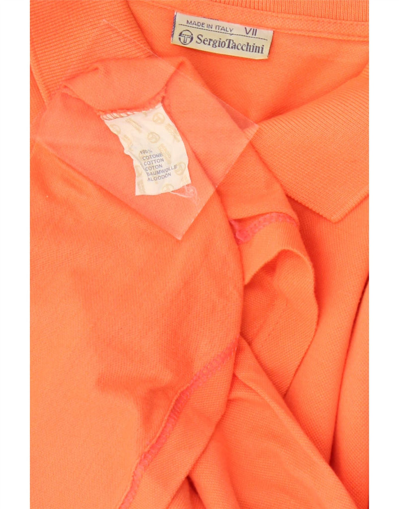 SERGIO TACCHINI Mens Polo Shirt XL Orange Vintage Sergio Tacchini and Second-Hand Sergio Tacchini from Messina Hembry 