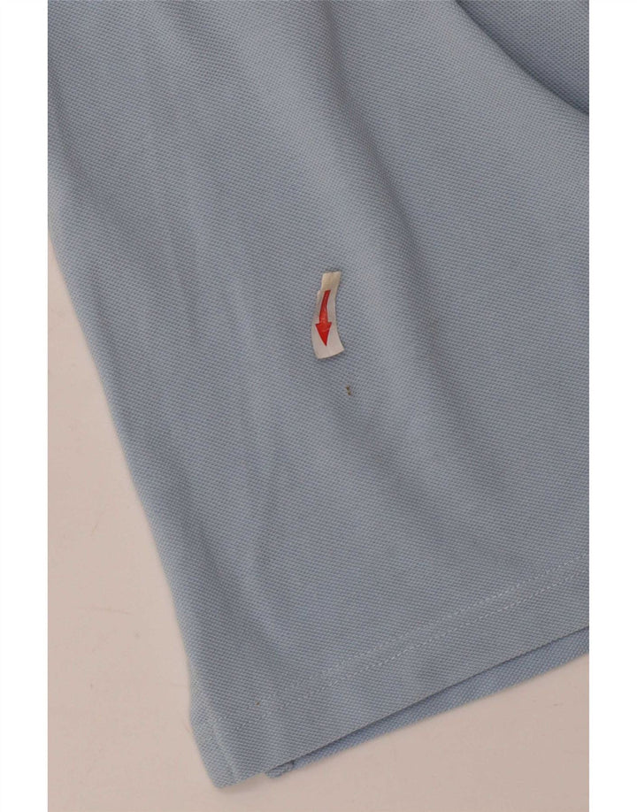 Fred Perry Mens Polo Shirt XL Blue Striped Cotton