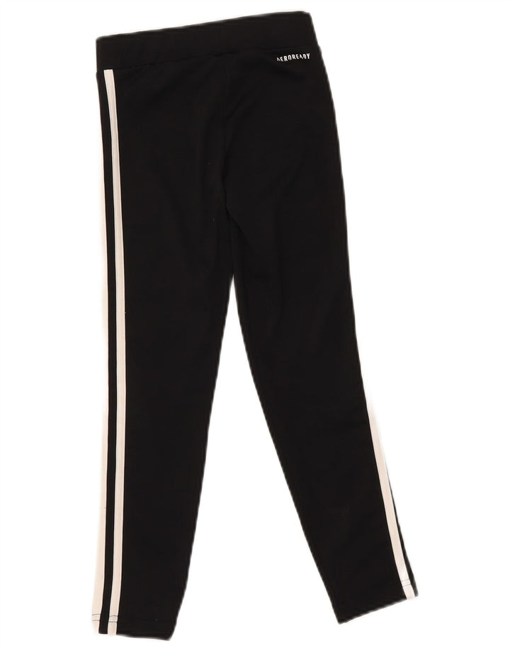 Adidas Girls Aeroready Leggings 7-8 Years  Black Polyester