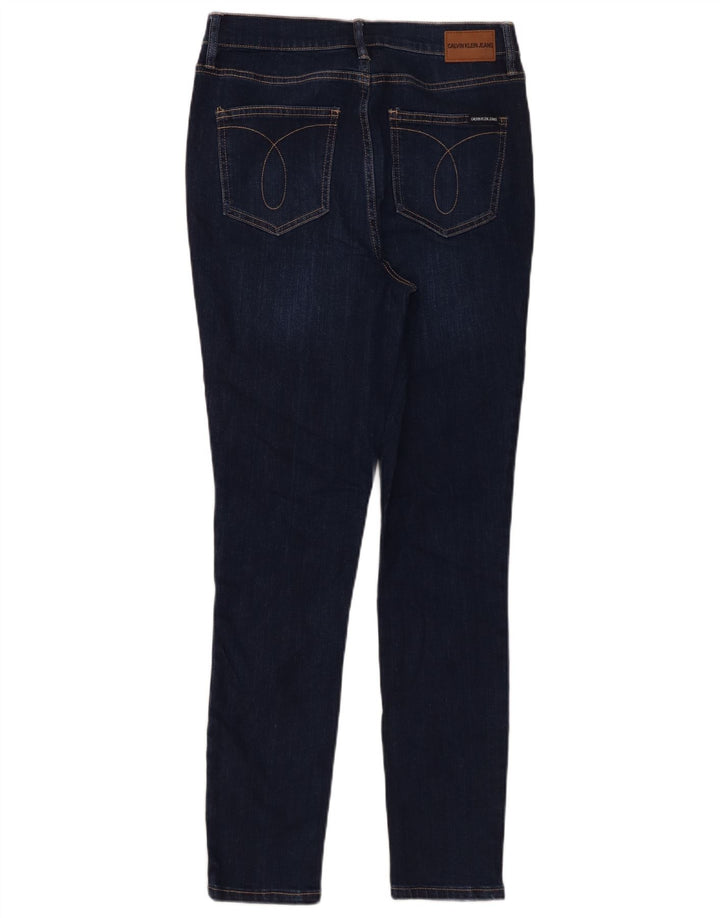 Calvin Klein Womens Skinny Jeans US 6 Medium W29 L29 Navy Blue Cotton