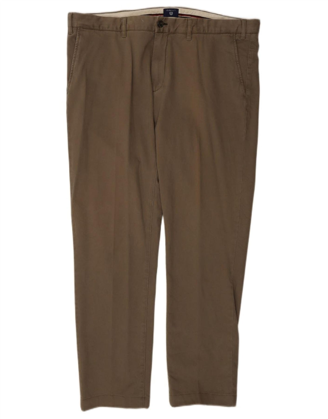 Gant Mens Slim Chino Trousers W40 L32 Khaki