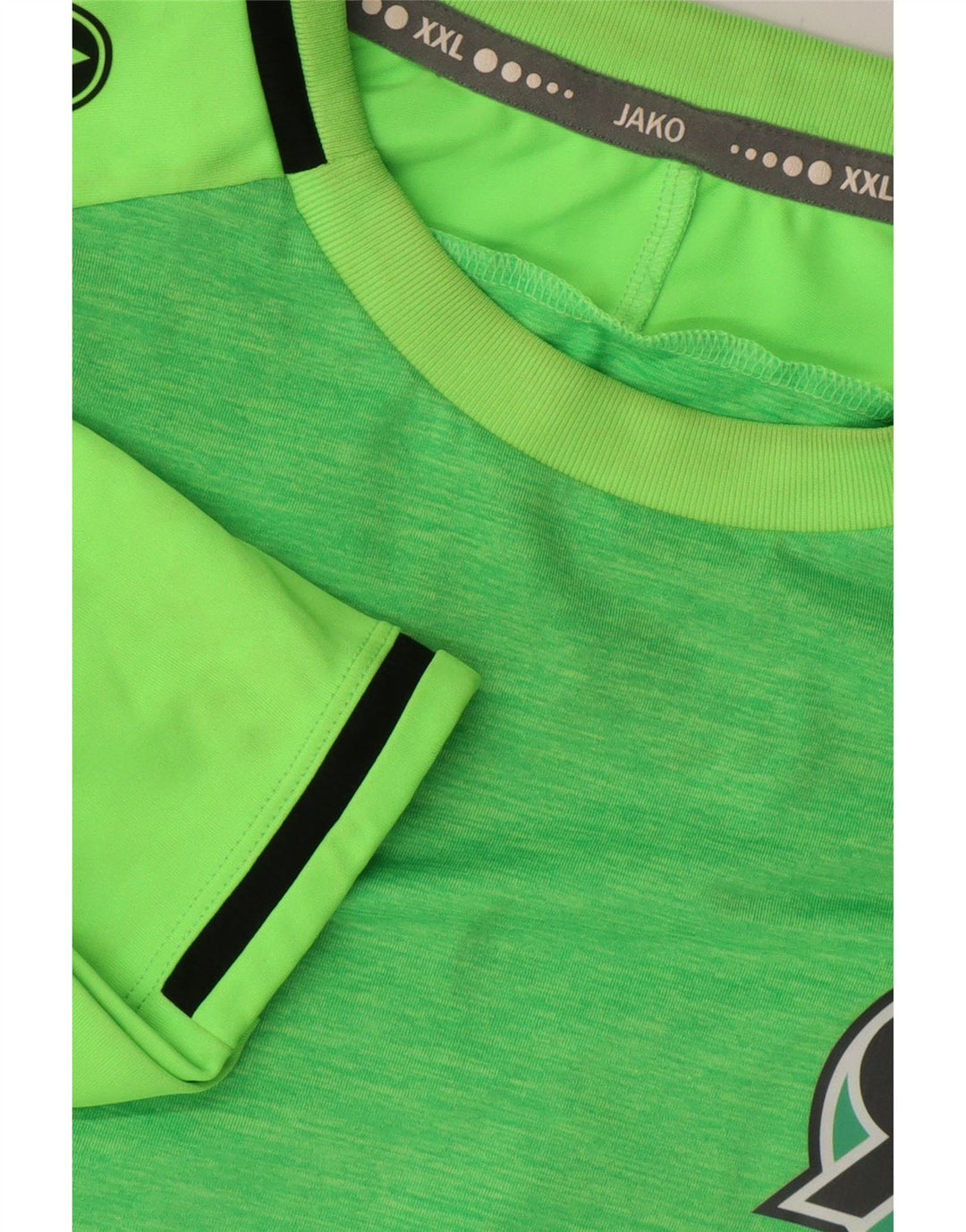 Jako Mens Graphic T-Shirt Top 2XL Green Colourblock Polyester