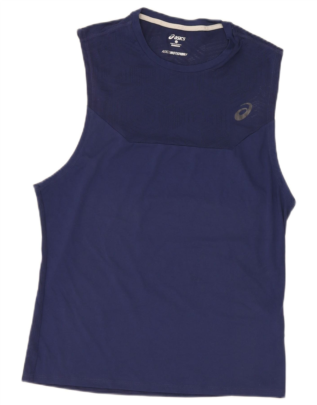 Asics Womens Vest Top UK 16 Large Navy Blue Polyester
