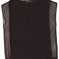 Zara Womens Sleeveless Blouse Top UK 12 Medium Black