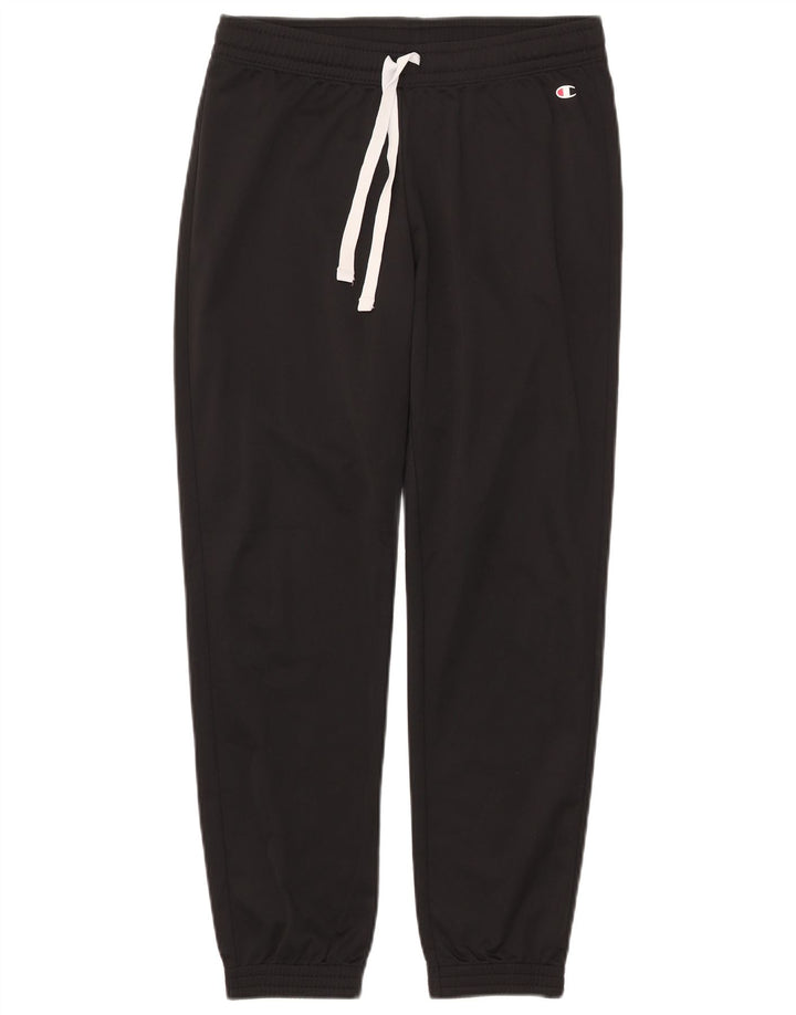 Champion Mens Tracksuit Trousers Joggers Small  Black Polyester