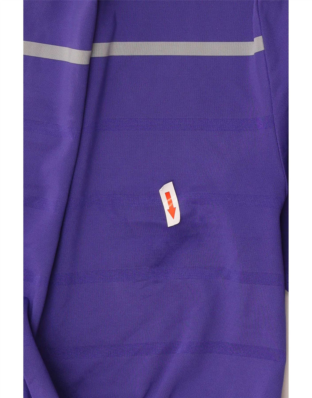 Under Armour Mens Polo Shirt Small Purple Striped Polyester