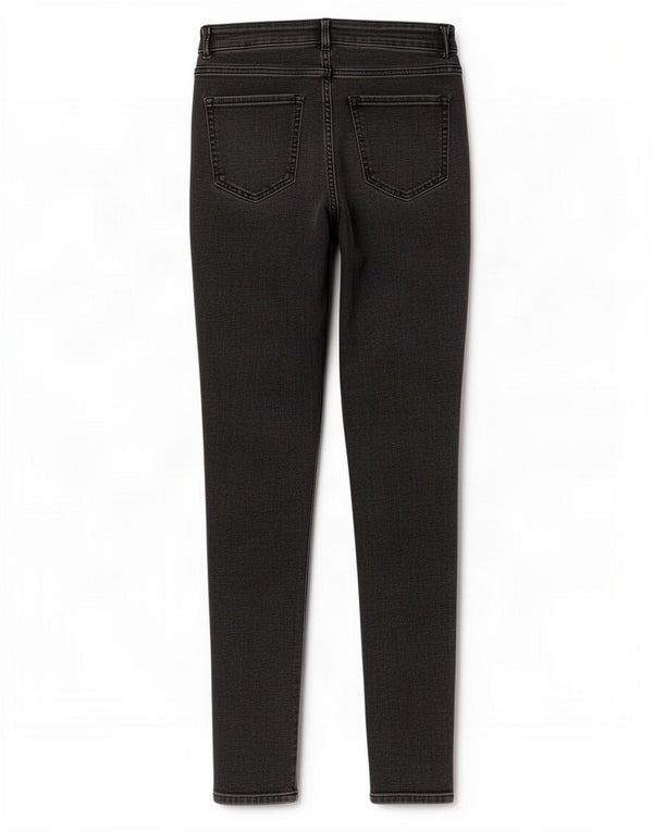 Marks & Spencer Womens Skinny Jeans UK 14 Large W30 L29 Grey Cotton