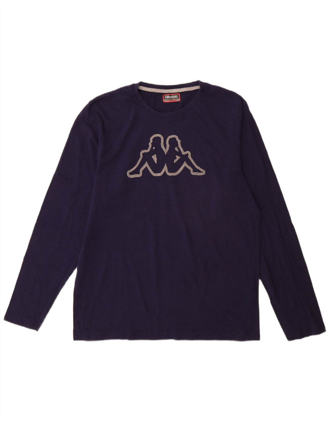 Kappa Mens Graphic Top Long Sleeve XL Navy Blue Cotton