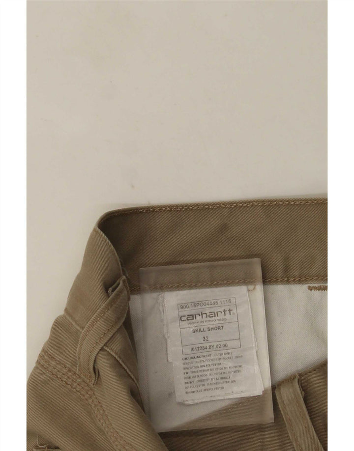 Carhartt Mens Casual Shorts W32 Medium Beige Cotton