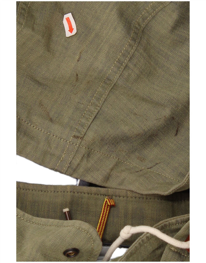 Timberland Mens Hooded Waterproof Jacket UK 46 3XL Khaki