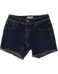 ROXY Girls Denim Shorts 7-8 Years W22  Navy Blue Cotton