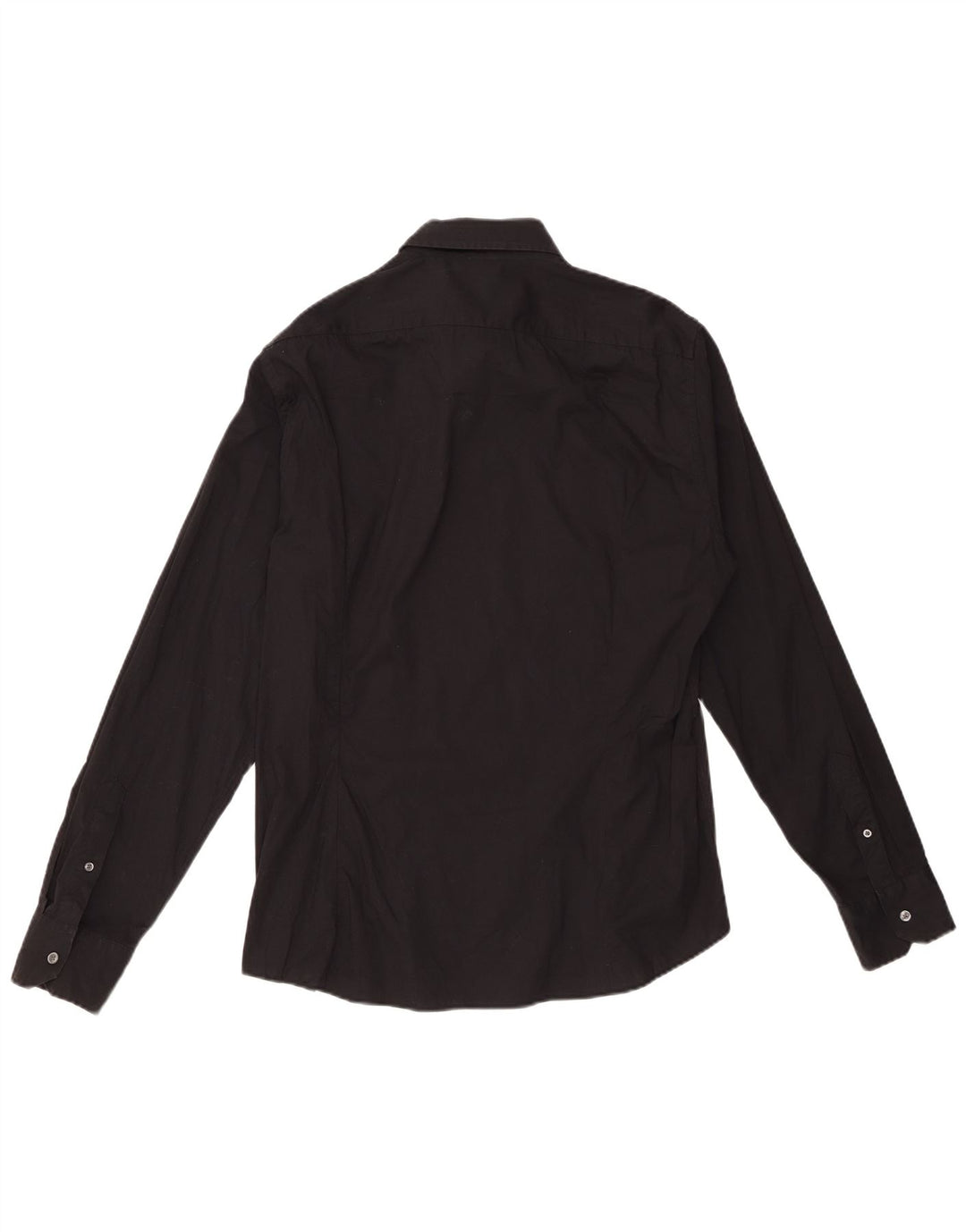 BENETTON Mens Shirt XL Black Cotton