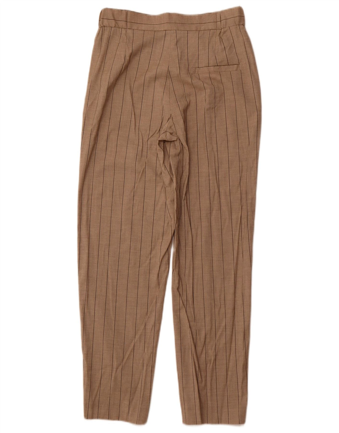 MASSIMO DUTTI Womens Chino Trousers EU 34 2XS W24 L26 Beige Striped