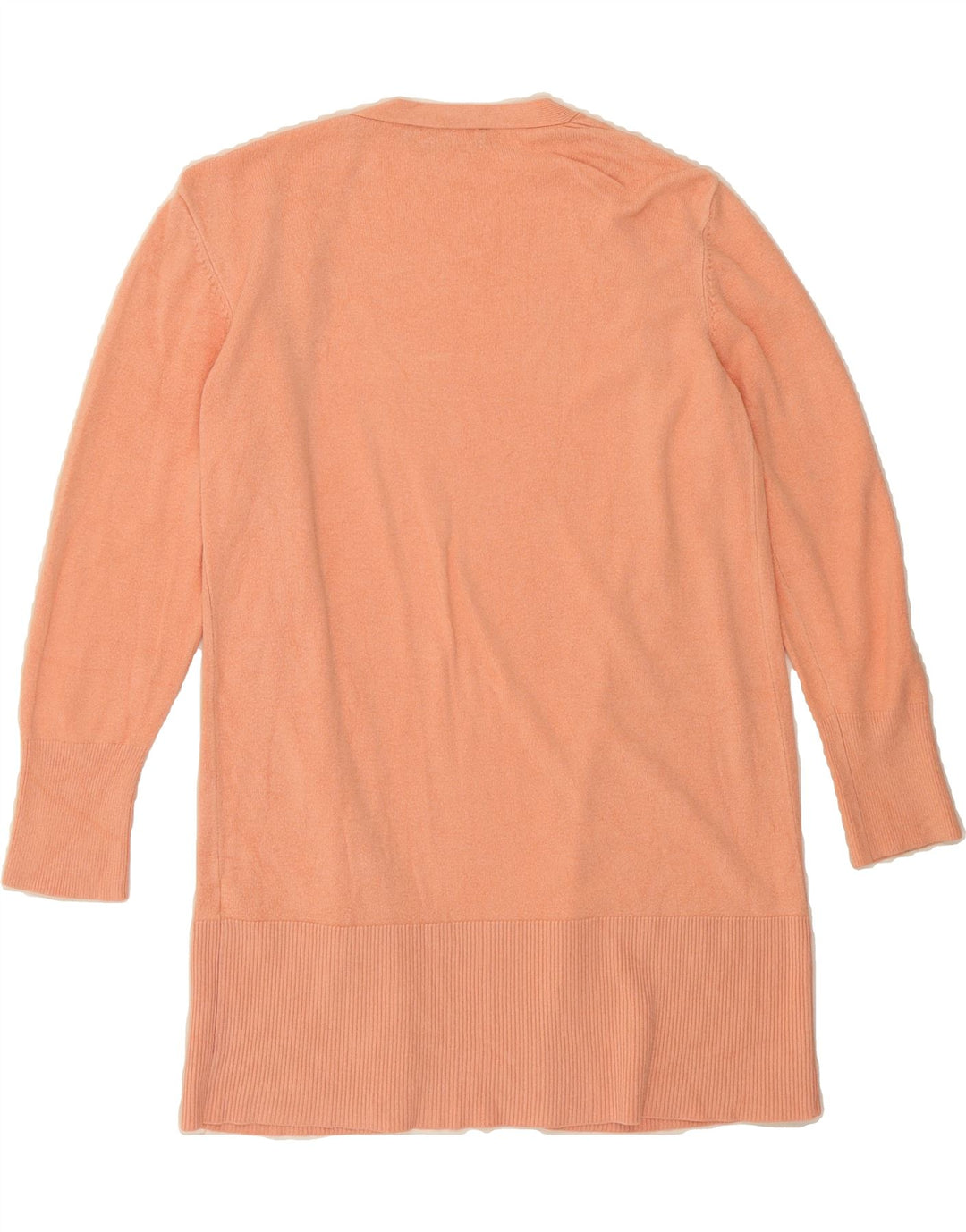 OASIS Womens Longline Open Cardigan Sweater UK 16 Large Orange Viscose Vintage Oasis and Second-Hand Oasis from Messina Hembry 