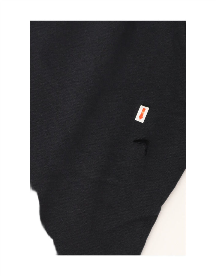 NIKE Mens Graphic Tracksuit Trousers Joggers Small  Black Cotton