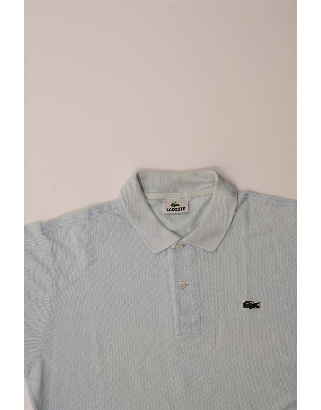LACOSTE Mens Polo Shirt Size 4 Medium Blue Cotton Vintage Lacoste and Second-Hand Lacoste from Messina Hembry 