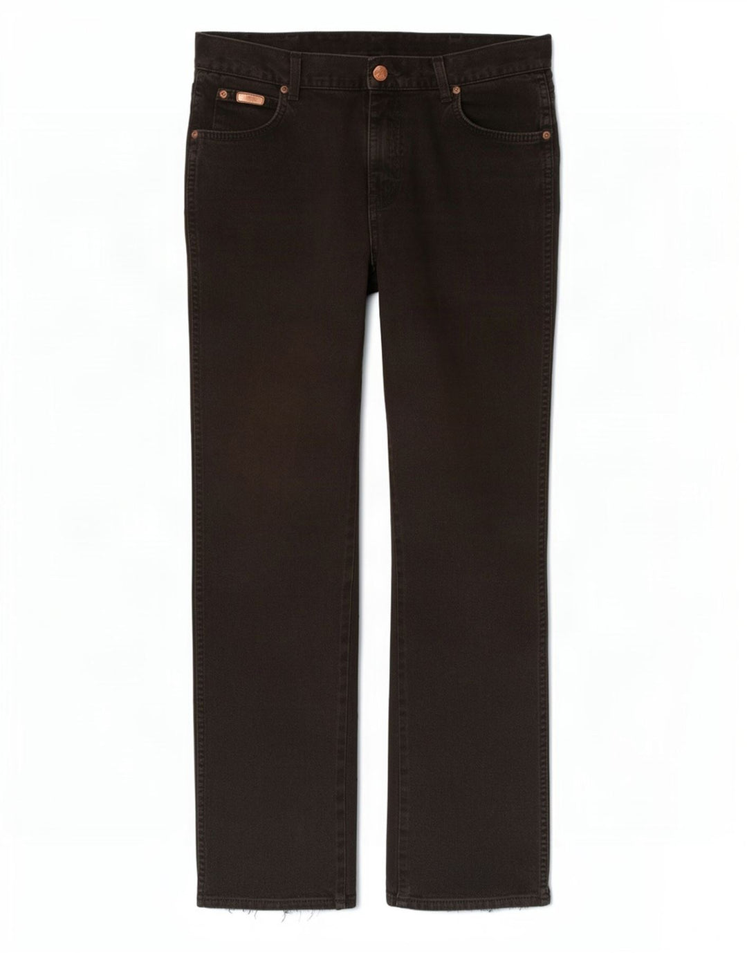 Wrangler Mens Texas Straight Jeans W36 L32 Black Cotton