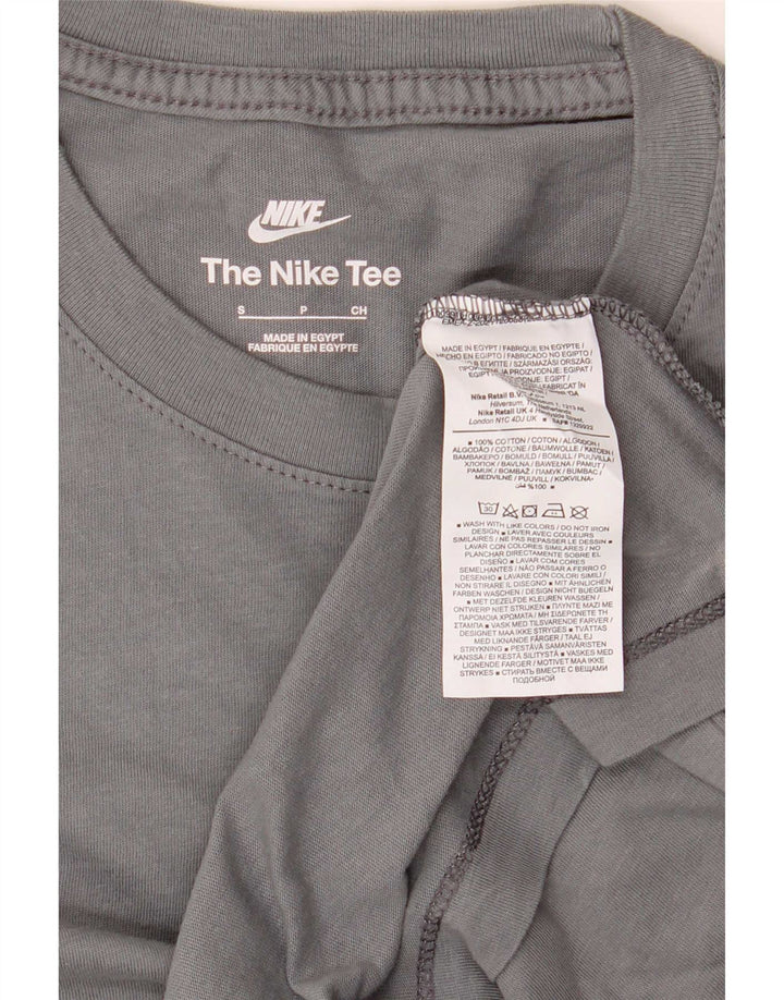 Nike Mens T-Shirt Top Small Grey Cotton