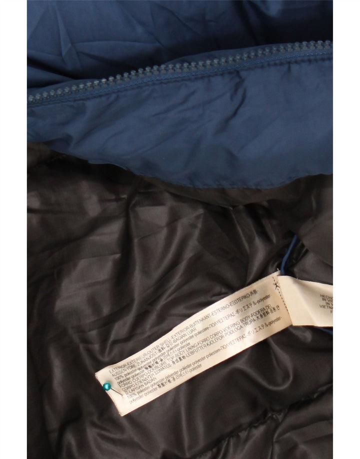 Massimo Dutti Mens Padded Jacket UK 40 Large Navy Blue Polyester