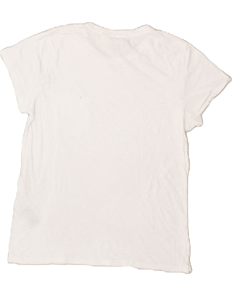 LEVI'S Womens T-Shirt Top UK 16 Large White Cotton | Vintage Levi's | Thrift | Second-Hand Levi's | Used Clothing | Messina Hembry 
