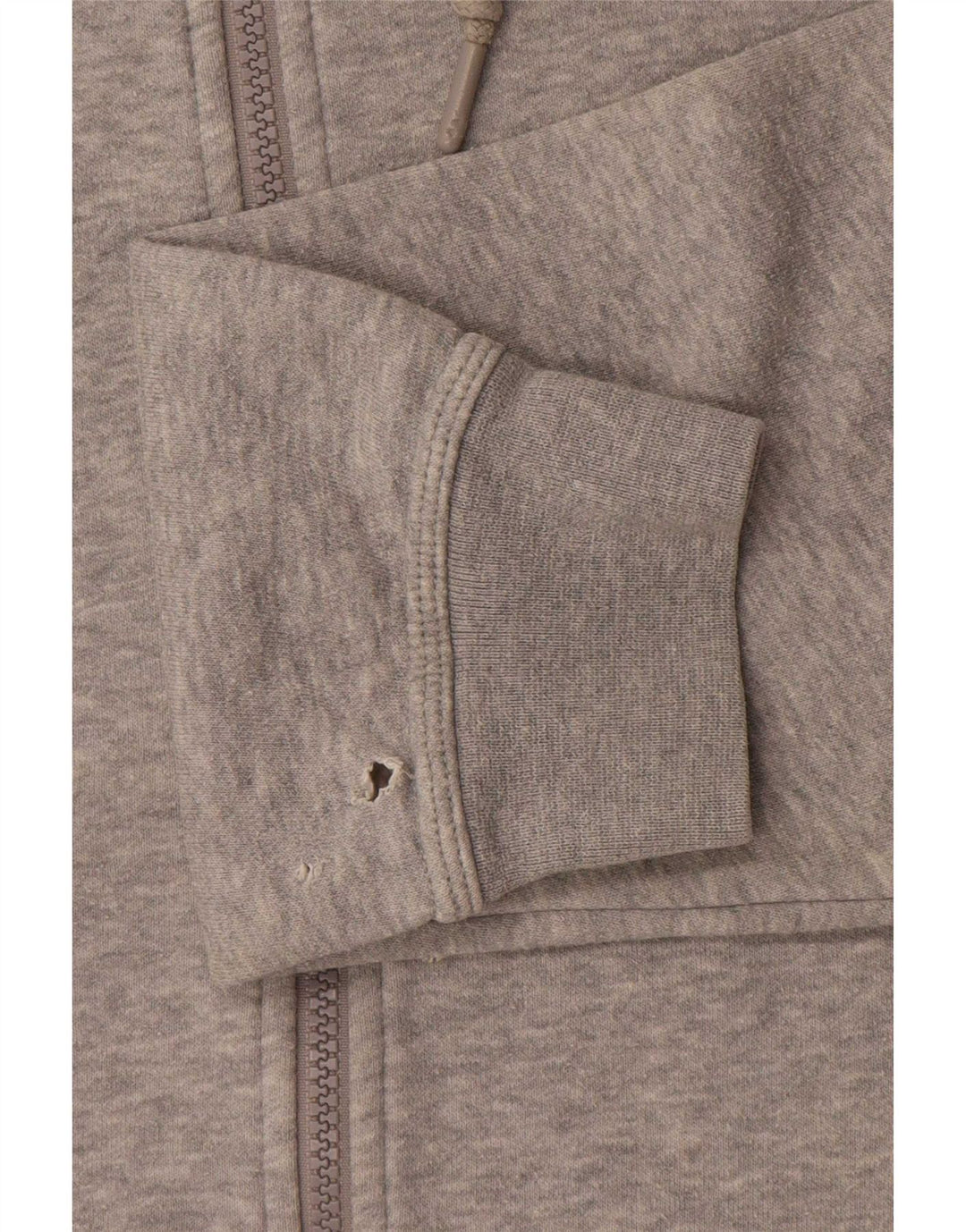 Nike Mens Zip Hoodie Sweater Small Grey Flecked Cotton