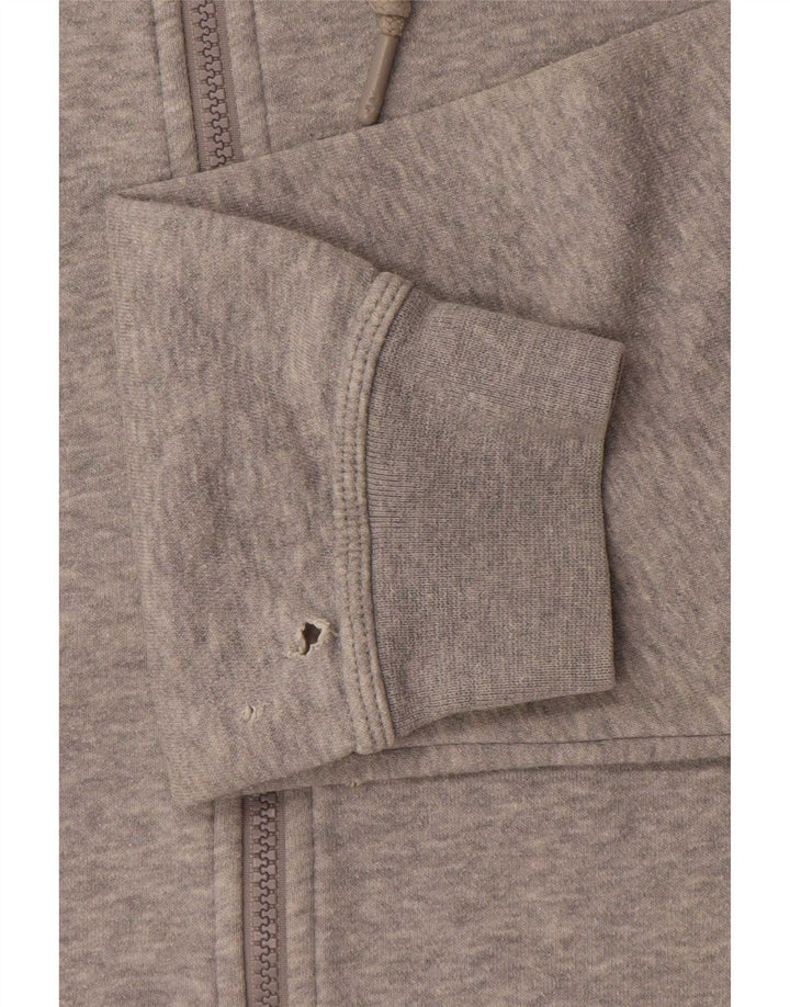 Nike Mens Zip Hoodie Sweater Small Grey Flecked Cotton