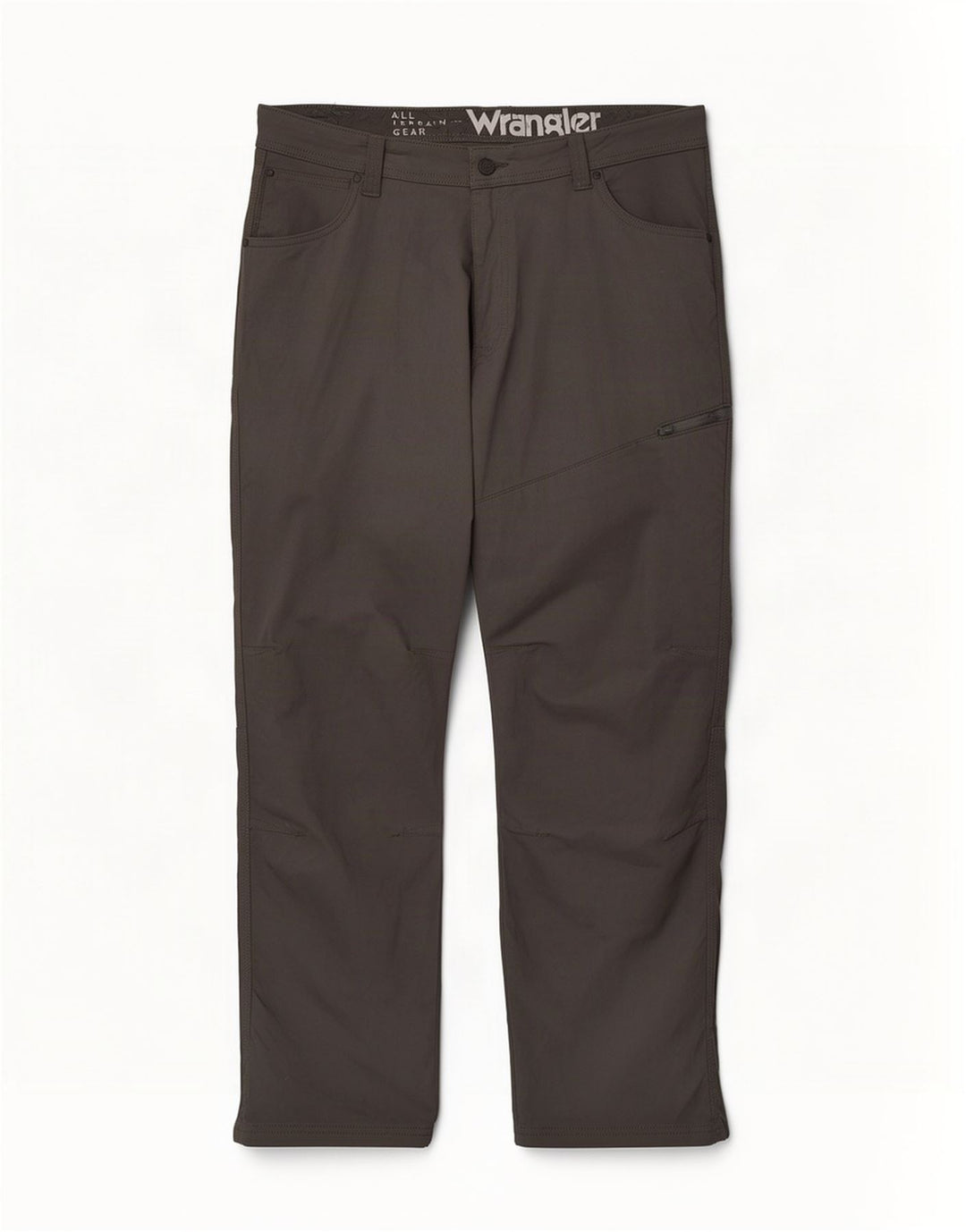 Wrangler Mens Straight Cargo Trousers W38 L30 Grey Nylon
