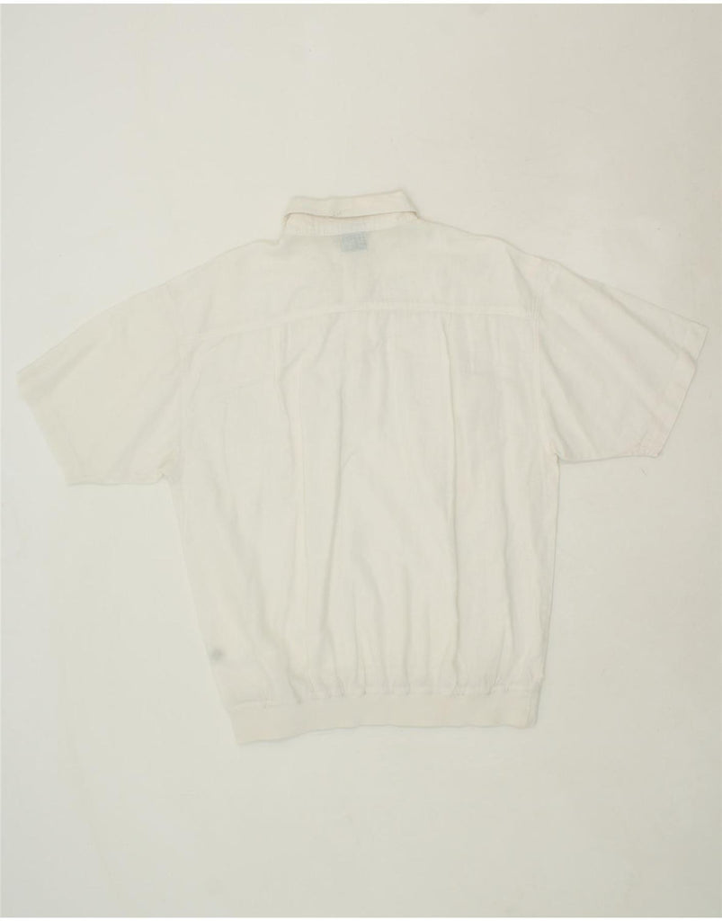 CANDA Mens Short Sleeve Pullover Shirt Small White Vintage Canda and Second-Hand Canda from Messina Hembry 