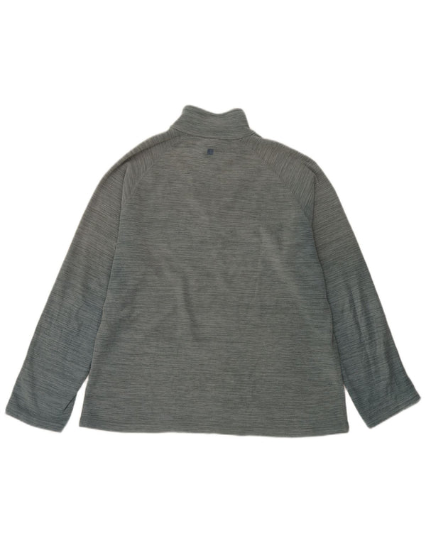 Mountain Warehouse Mens Zip Neck Fleece Jumper Medium Blue