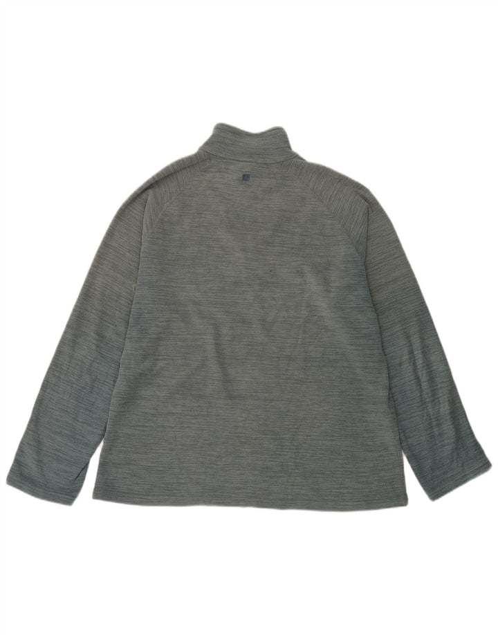 Mountain Warehouse Mens Zip Neck Fleece Jumper Medium Blue
