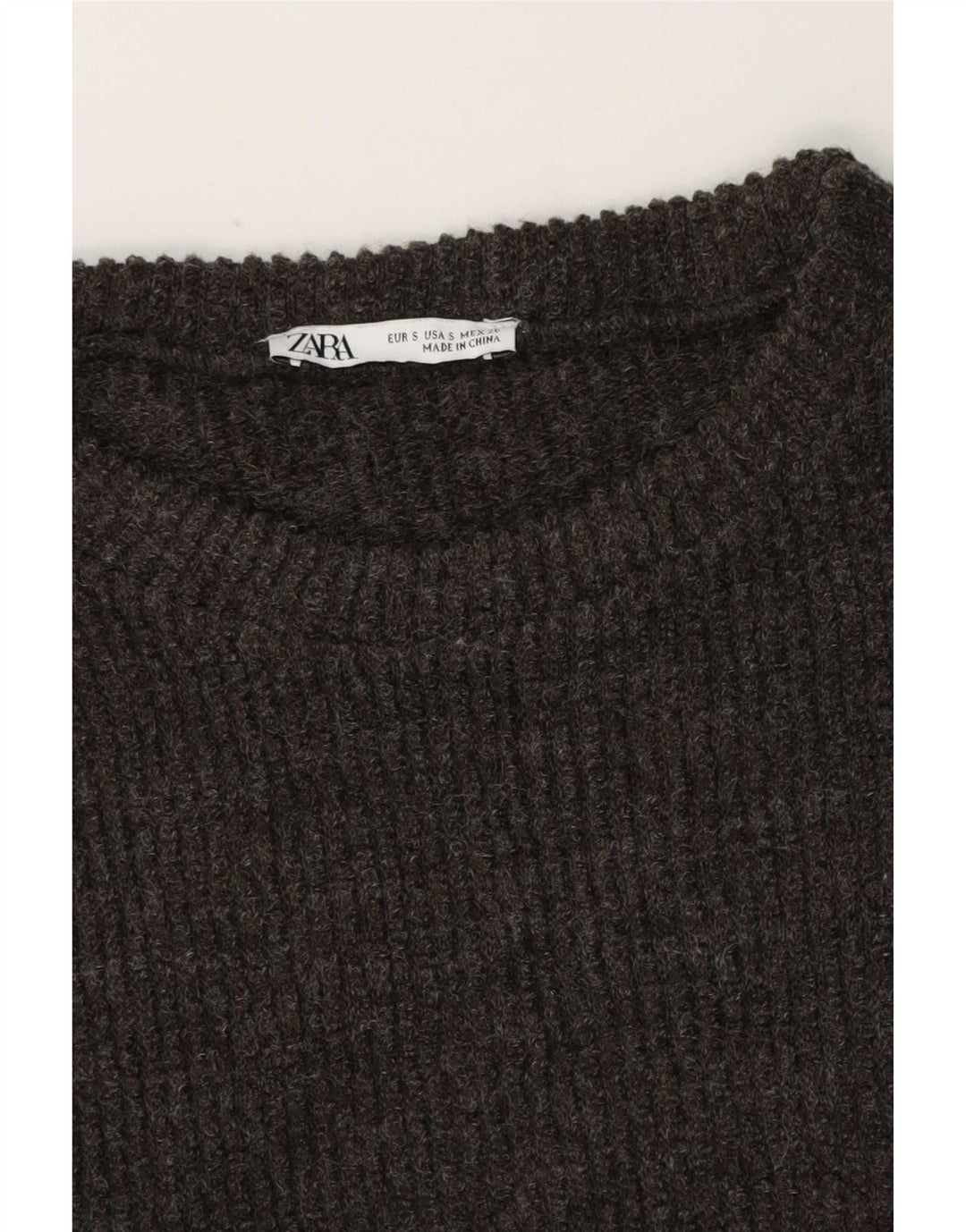 Zara Womens Oversized T-Shirt Top UK 10 Small Grey