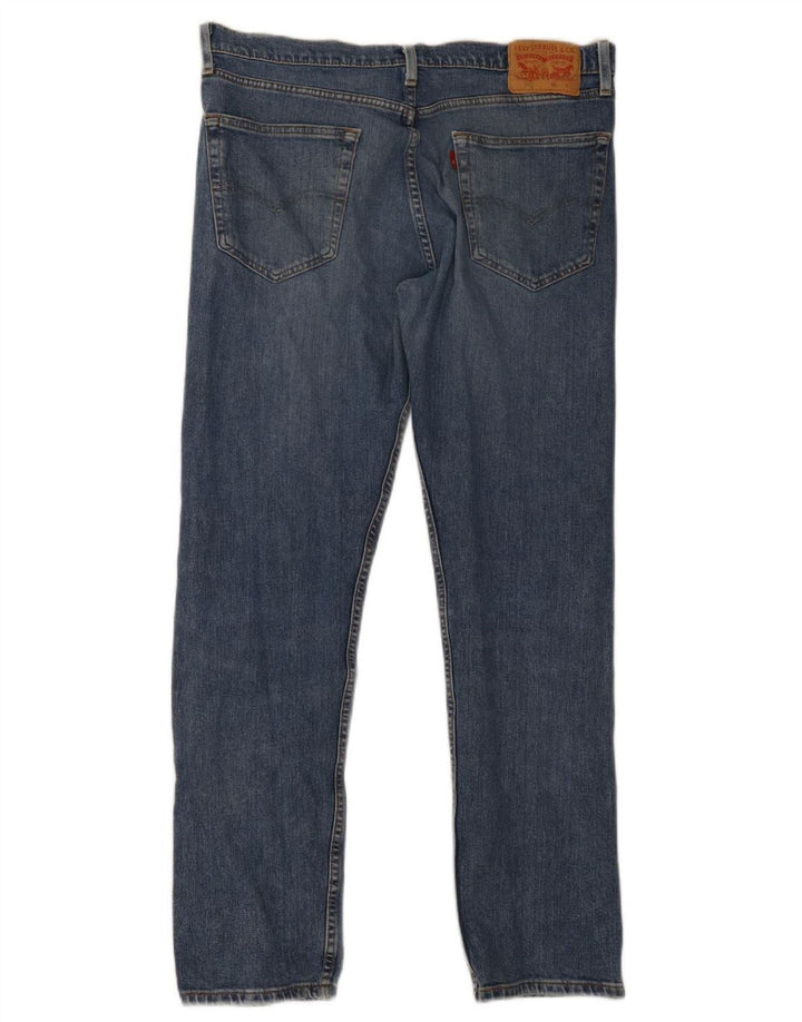 Levi's Mens 502 Tapered Jeans W34 L32 Blue Cotton