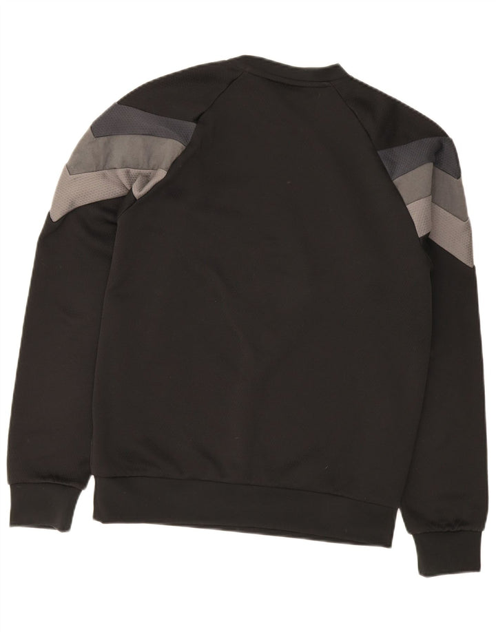 Adidas Mens Sweatshirt Jumper XS Black Colourblock Polyester