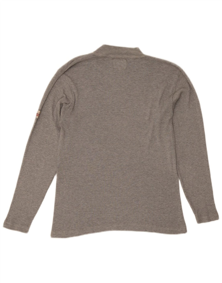 Levi's Womens Top Long Sleeve UK 12 Medium Grey