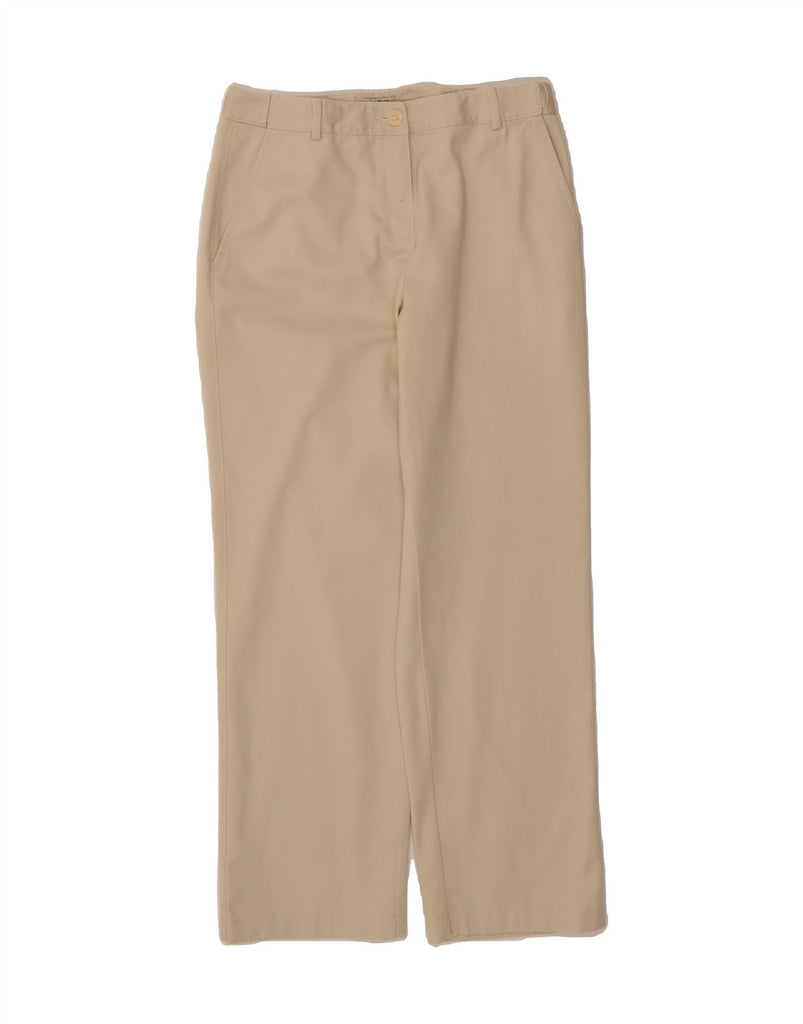 L.L.BEAN Womens Classic Fit Chino Trousers US 8 Medium W28 L28 Beige Vintage L.L.Bean and Second-Hand L.L.Bean from Messina Hembry 