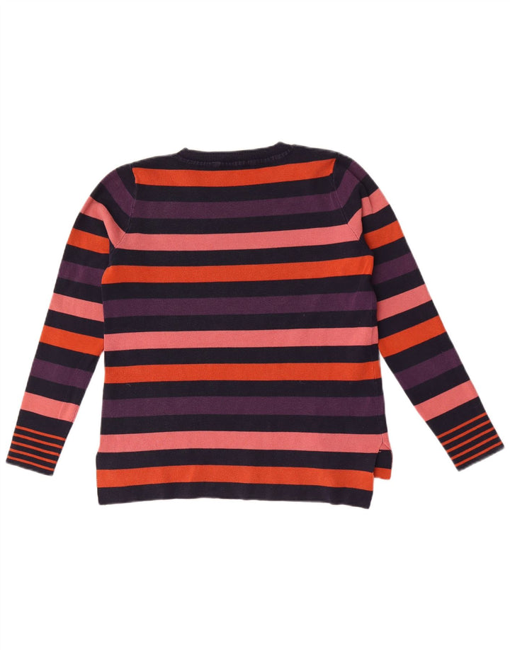 Oasis Womens Crew Neck Jumper Sweater UK 10 Small Multicoloured Striped