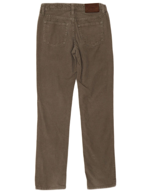 Polo Ralph Lauren Boys Slim Corduroy Trousers 13-14 Years W26 L28 Khaki